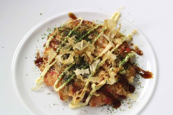 Olomomiyaki Hartige Japanse pannenkoek osaka stijl