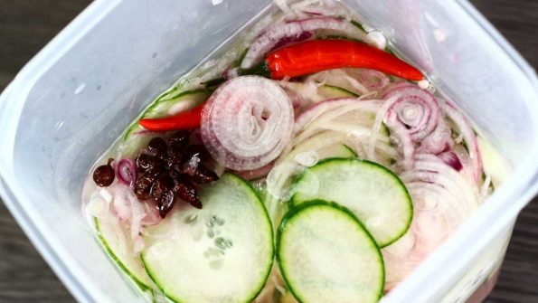 zoetzure komkommer, komkommer in zuur